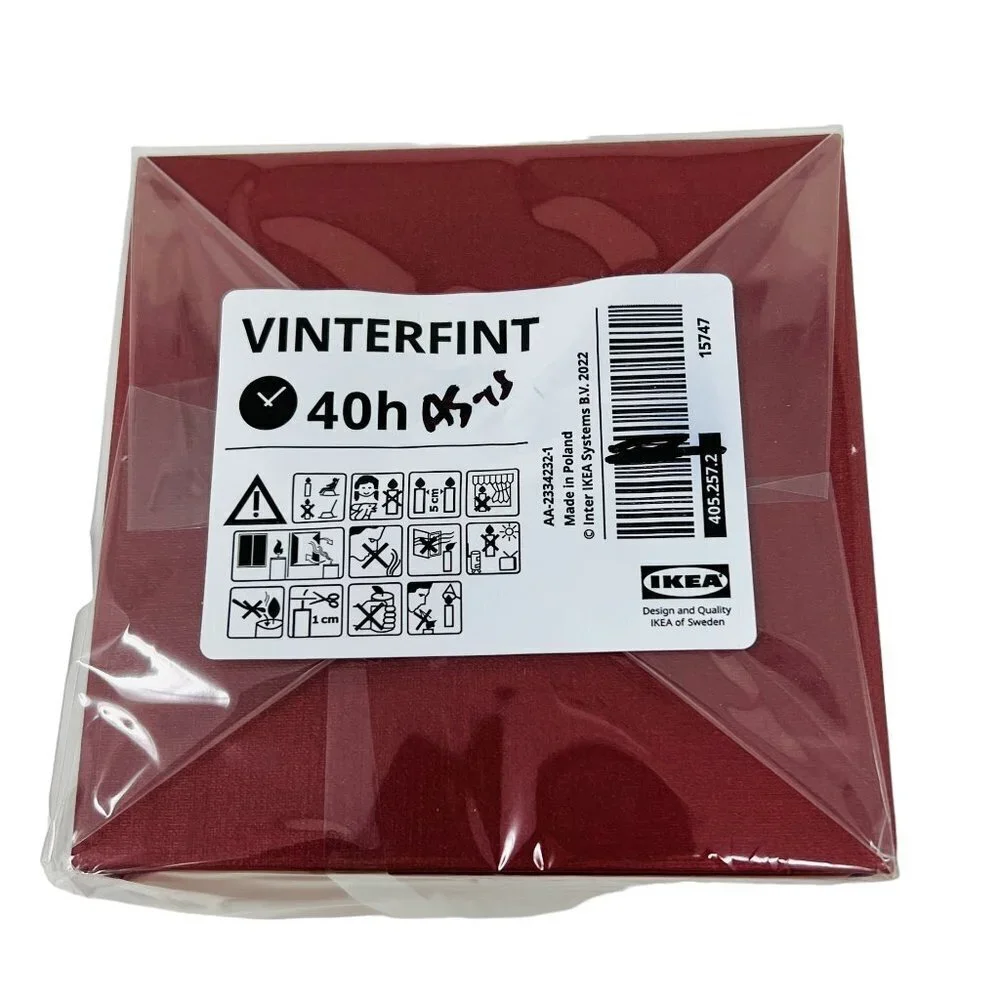 IKEA VINTERFINT Scented Glass Candle with Lid